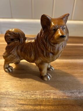 Vintage Akita Spitz Made in Japan Dog Figurine